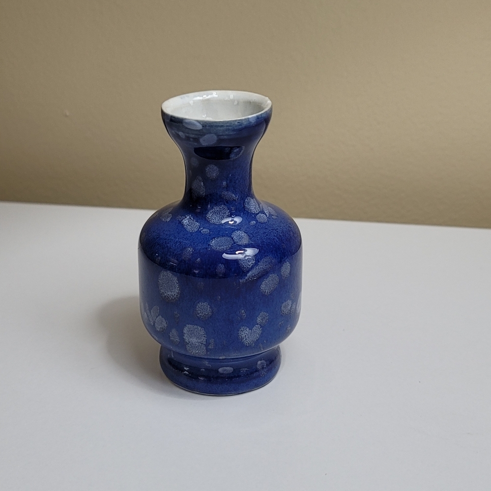Miniature Ceramic Crystalline Bud Vase